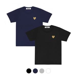 꼼데가르송 반팔 티셔츠 골드와펜 남성 여성 4컬러 AX-T216