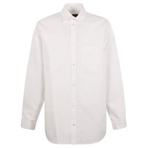 26 SS 발렌시아가 롱슬리브 버튼 클로저 셔츠 화이트 794462W