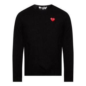 꼼데가르송 레드 하트 블랙 긴팔 니트 공용 P1N068