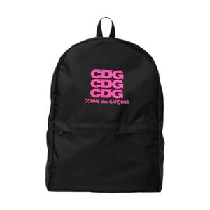 CDG 플로레센트 프린티드 백팩 블랙 핑크 SZ-K211-051-1