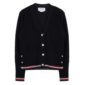 톰브라운 클래식 코튼 브이넥 카디건 FKC641A Y3030 415