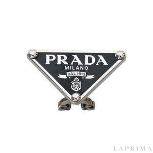 프라다 삼각로고 실버 이어링 1JO900-2DSP-F0002