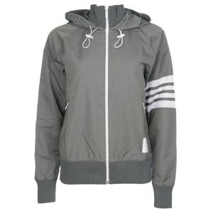 톰브라운 후드 바시티 자켓 미드그레이 FJT187A