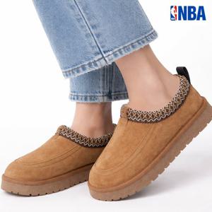 NBA  남녀공용 커플 가죽 퍼 슬립온 255AS500카멜