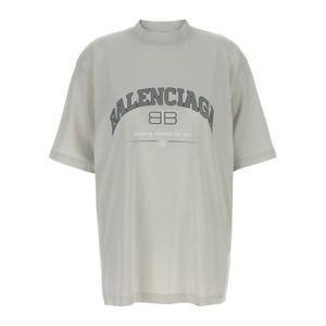 26 SS 발렌시아가 BB 로고 프린트 티셔츠 764235TSVK7