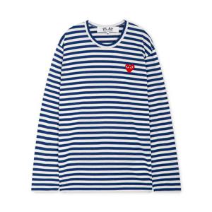 꼼데가르송 공용 하트 와펜 블루 긴팔티 AX T164 051 2