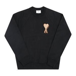 AMI USW771 747 001 아미 드 꾀흐 빅 하트 로고 테리 패치 공용 맨투맨