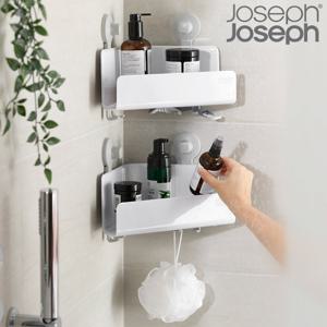[조셉조셉] 이지스토어 코너형 욕실선반 2p세트(무타공 부착형)