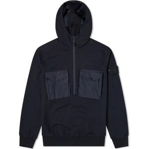 스톤아일랜드 고스트피스 반집업 후드티셔츠 네이비 7215636F3 v0020