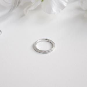 오팔하우스 925Silver 올 큐빅 웨이브 반지 OPMUR13448