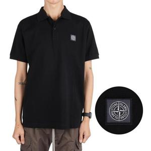 스톤아일랜드 220002R S0039 V0029 로고 패치 코튼 폴로 티셔츠