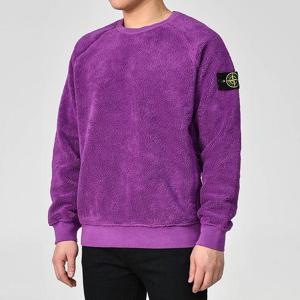 스톤아일랜드 와펜패치 테디 맨투맨 퍼플 751560234 V0045