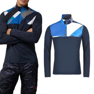 제이린드버그 컬러 블럭 하프 집업 티셔츠 AMJS07102