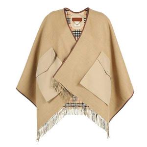 24SS 빈티지 체크 포켓 자카드 케이프 8042303