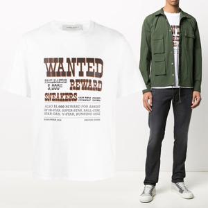 원티드 로고 프린팅티셔츠 화이트 G36MP524 N1