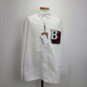 [BURBERRY] 버버리 긴팔 B 로고 셔츠 화이트 8050134