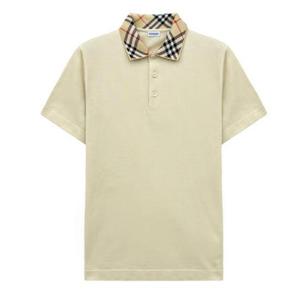 25SS 버버리 카라 반팔 체크 폴로 반팔 티셔츠 803864 1002