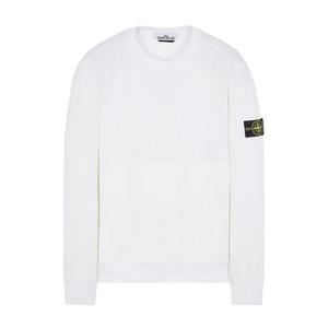 스톤아일랜드 지퍼 포켓 맨투맨 화이트 761564052