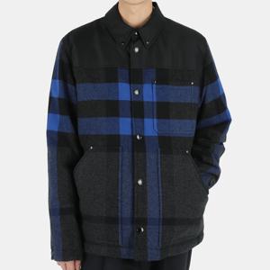 22 SS 버버리 남성 오버핏 체크 셔츠 자켓(블랙블루) 8047775 B1527