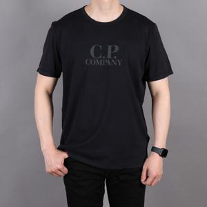 21SS CP 컴퍼니 프린팅 로고 반팔티 블랙 10CMTS125A 000444O 999