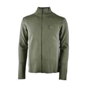 CP컴퍼니 메리노 울 집업 니트 카키 MKN124A00