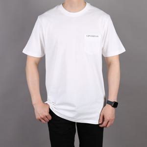 21SS CP 컴퍼니 로고 포켓 반팔티 화이트 10CMTS212A 006011W 103