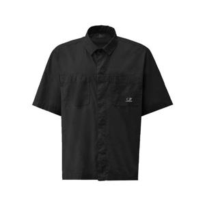 CP컴퍼니 라이트 모슬린 박시 숏 슬리브 셔츠 18CMSH247A 110349G 999