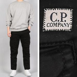 CP 컴퍼니 렌즈와펜 레귤러핏 카고 포켓 펜츠 블랙 12CMPA059A 005694G 999