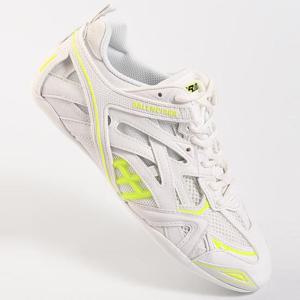 발렌시아가 635498 드라이브 남성 스니커즈 화이트+형광옐로우