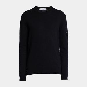 스톤아일랜드 남성 와펜 패치 롱슬리브 긴팔 티셔츠 블랙 5100062S00B9 V0029