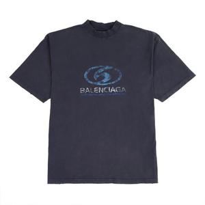 발렌시아가 남성 SURFER 미디엄 핏 반팔 티셔츠 764235TPVM3 1412