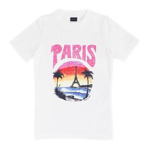 발렌시아가 여성 PARIS TROPICAL 반팔 티셔츠 768075TPVM2 9601