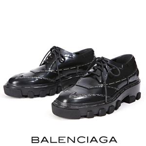 아도니스 발렌시아가 스티치 레이스업 구두 427945 1000