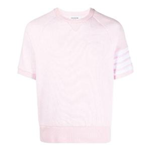 (남성) 톰브라운 23SS 핑크 와플 반팔티셔츠 MJT295A 06452 680