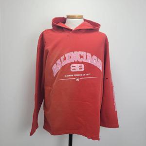 [BALENCIAGA] 발렌시아가 크롭 후드 티셔츠 오렌지 670946-TLVJ3-6441