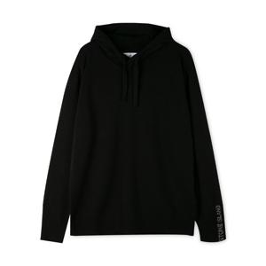 스톤아일랜드 남성 와팬 패치 니트 블랙 후드티 7715546A8 V0029