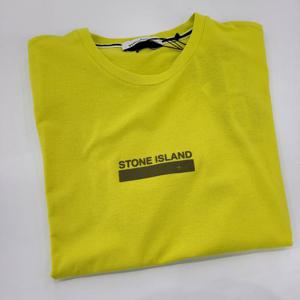 [Stone Island] 스톤 아일랜드 스퀘어 로고 반팔 옐로우 74152NS55.V0051