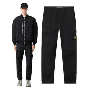 25FW 스톤아일랜드 레귤러 포켓 카고 팬츠 블랙 3100032 S0010 V0029