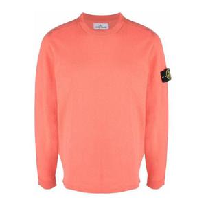 스톤아일랜드 7615532B9 V0032 와펜패치 오렌지 남성 니트