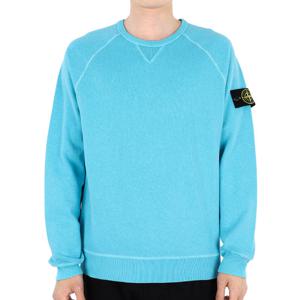 23 SS 스톤 남성 와펜 패치 크루넥 맨투맨(아쿠아블루) 781566360 V0142