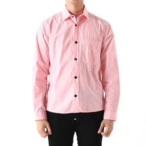 스톤아일랜드 가먼트다이드 로고 자수 포켓 오버셔츠 핑크 781512205 V0080