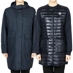 몽클레어 여성 MEUDON 3-in-1 후드 다운 패딩 자켓(네이비) 1C00001 598B8 778