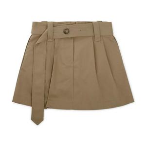 몽클레어 여성 로고 패치 베이지 스커트 2D00010 54A36 235