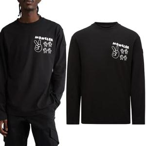 24FW 몽클레어 로고 롱 슬리브 티셔츠 8D00017 89AJS 998