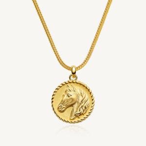 수앤진골드 말 로프 펜던트 목걸이 24K 순금 18.75g