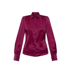 26 SS 발렌시아가 롱슬리브 버튼 클로저 실크 셔츠 850789TON01