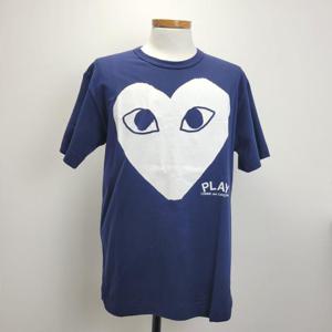 [Comme-des-Garcons] 꼼데 남성 빅하트 로고 반팔 티셔츠 dark blue P1T180