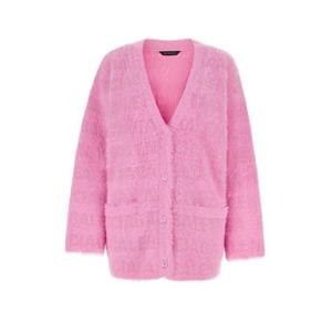 26 SS 발렌시아가 브이넥 오버사이즈 니트 가디건 핑크 769146T6230