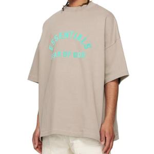 24SS 피어오브갓 에센셜 헤비 저지 오버핏 반팔 티셔츠 실 SEAL 125SP2420005F