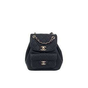 [엘러브]샤넬 듀마 백팩 스몰 블랙 샴페인골드 카프스킨 5ET2119